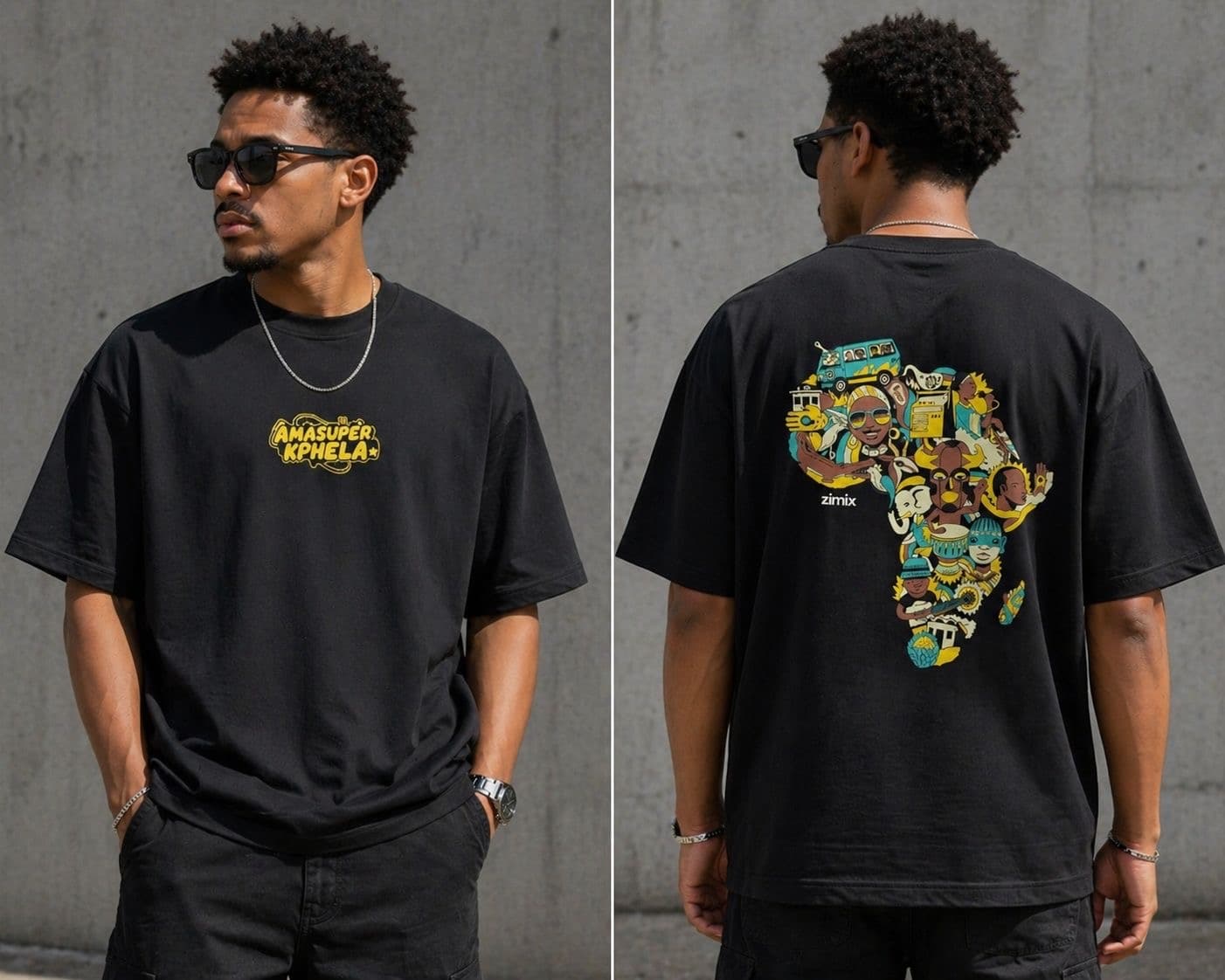 AmAsuper KPHELA printed oversized T-shirt 