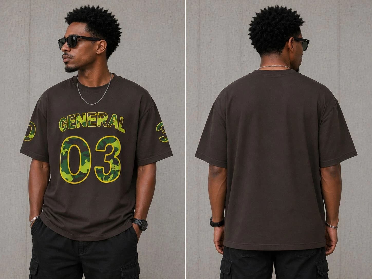 GENERAL 03 printed oversized T-shirt