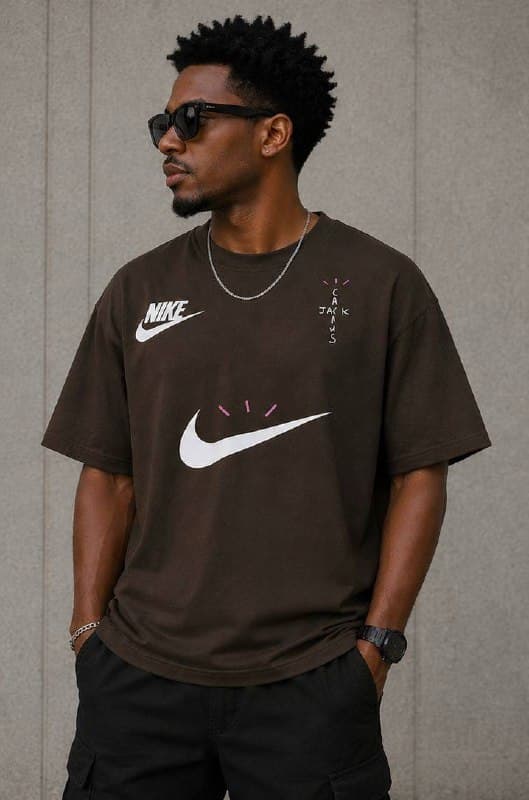 Travis Scott printed oversized T-shirt