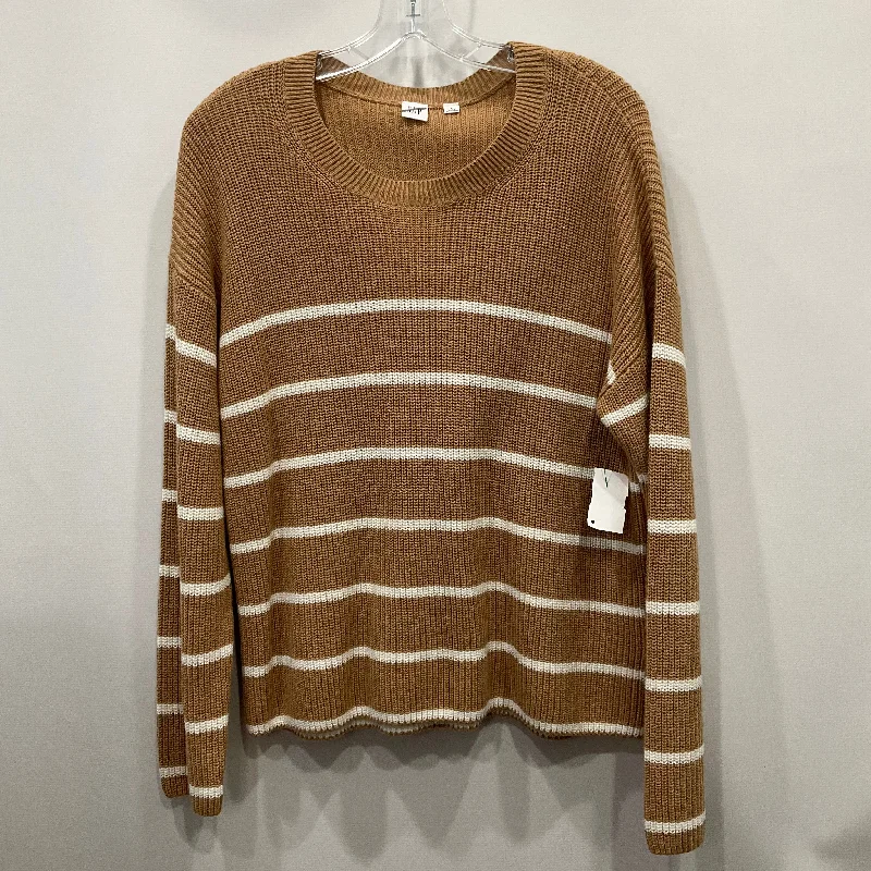 Top Long Sleeve By Gap In Brown, Size: L