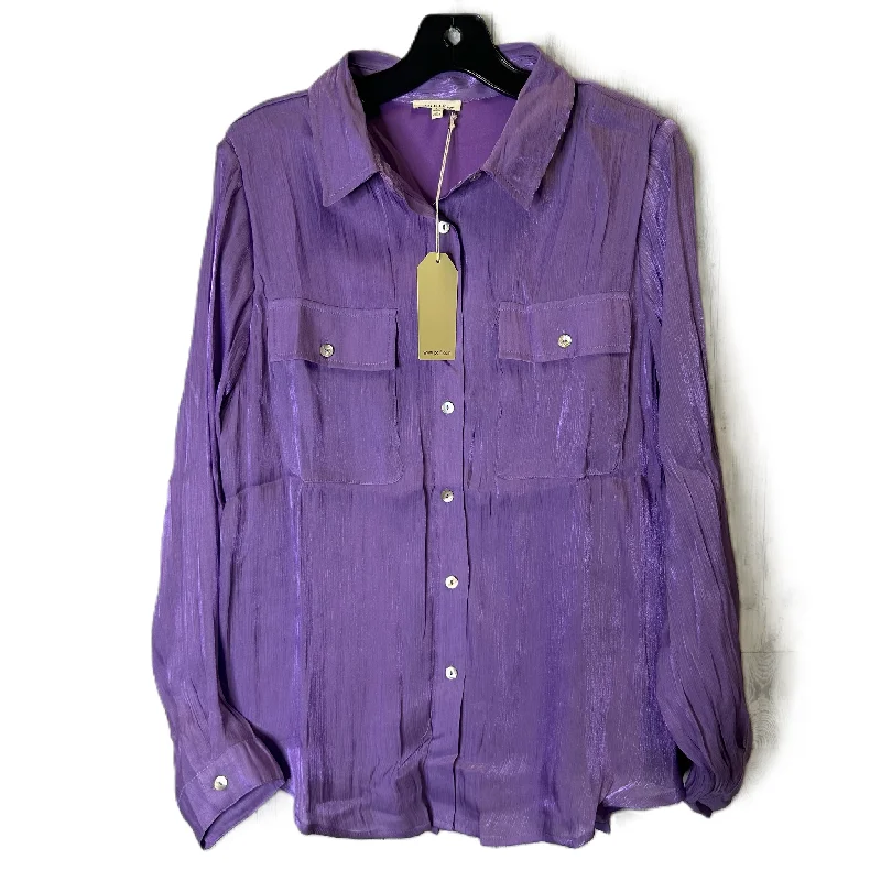 Top Long Sleeve By Jodifl In Purple, Size: L