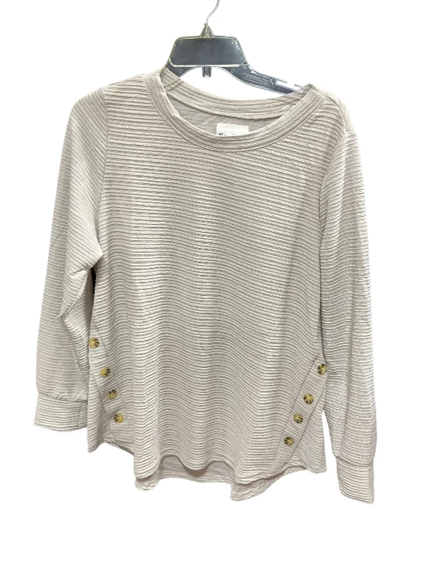 Top Long Sleeve Basic By New York Laundry In Grey, Size: L