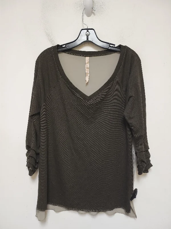 Top Long Sleeve By Bailey 44 In Green, Size: M