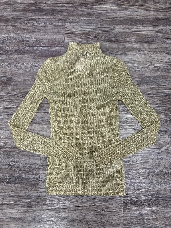 Top Long Sleeve By J. Crew In Gold, Size: Xxs