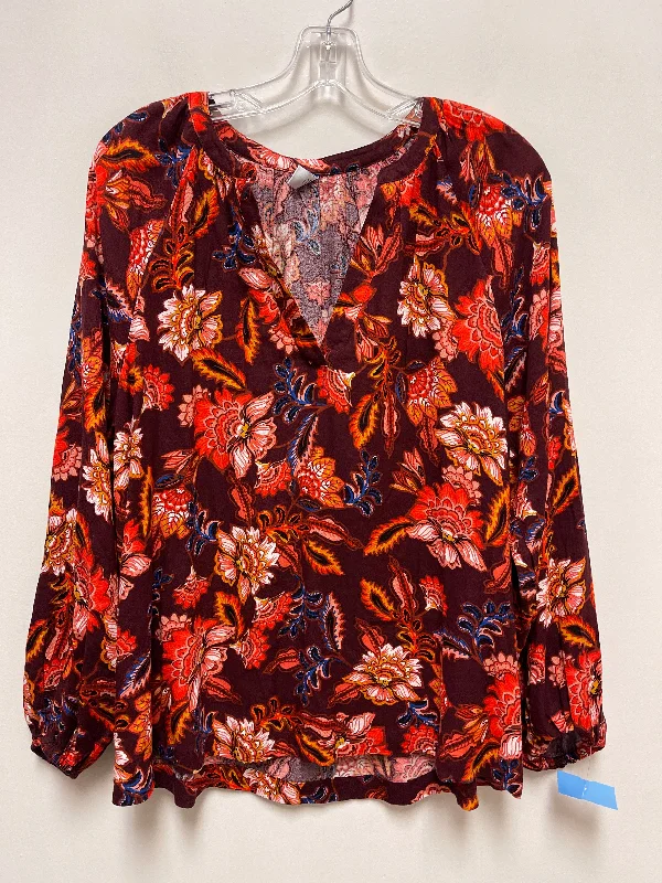 Top Long Sleeve By Old Navy In Multi-colored, Size: M