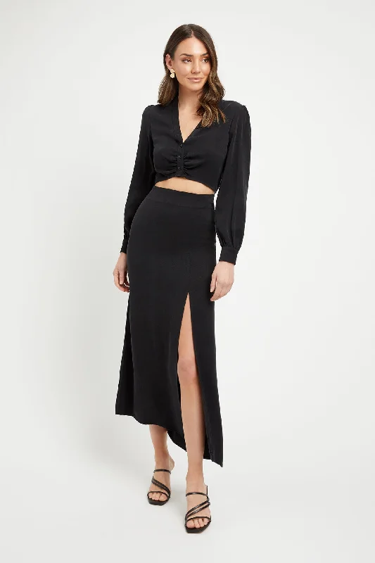 Clarisa Split Midi Skirt