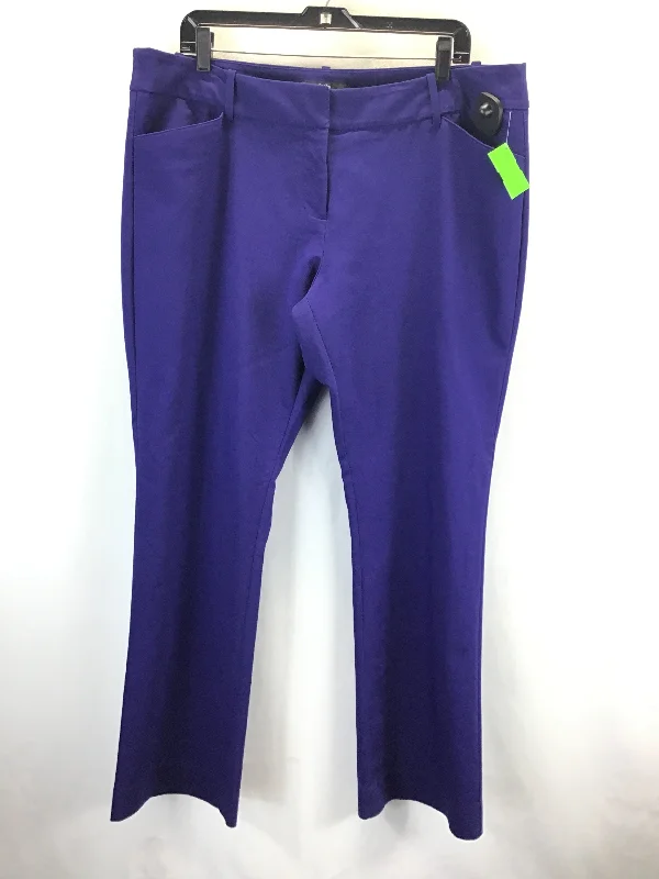 Pants Dress By Cmc In Purple, Size: 16