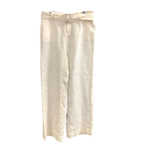 Pants Linen By Calvin Klein In White, Size: 2