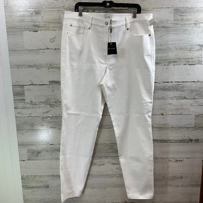 Pants Other By St John Collection In White, Size: 16