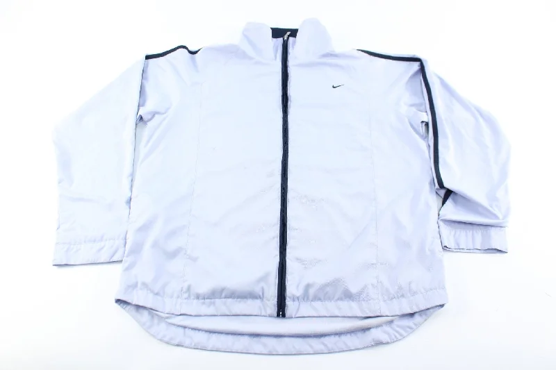 Girls Nike Embroidered Logo Light Purple Zip Up Jacket