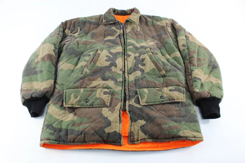 Vintage Johnson Garment Camo Reversible Zip Up Jacket