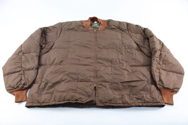 Walls Blizzard-Pruf Down Brown Zip Up Jacket