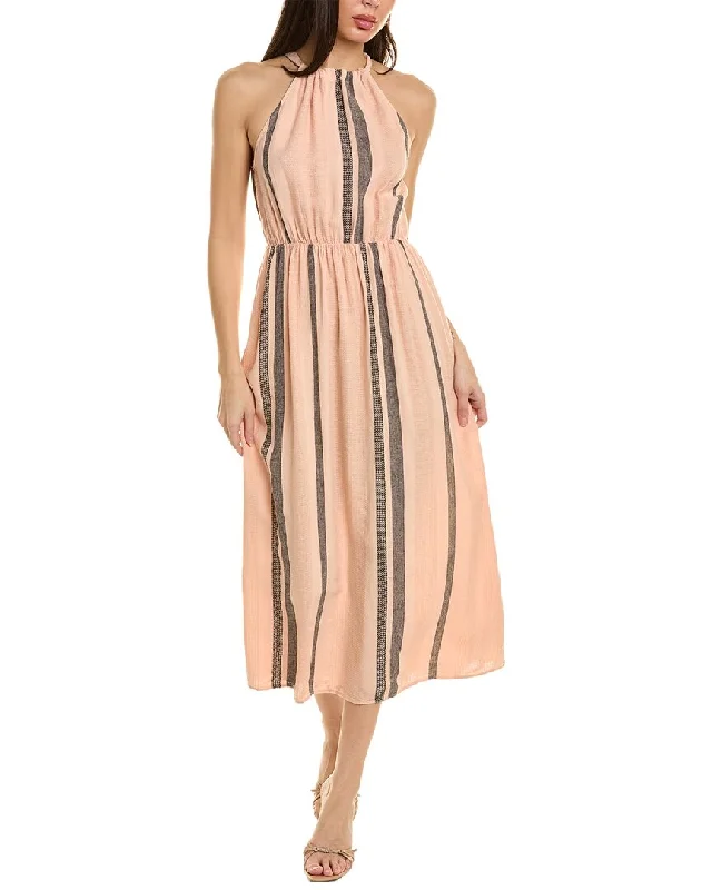 Bella Dahl Halter Linen-Blend Maxi Dress