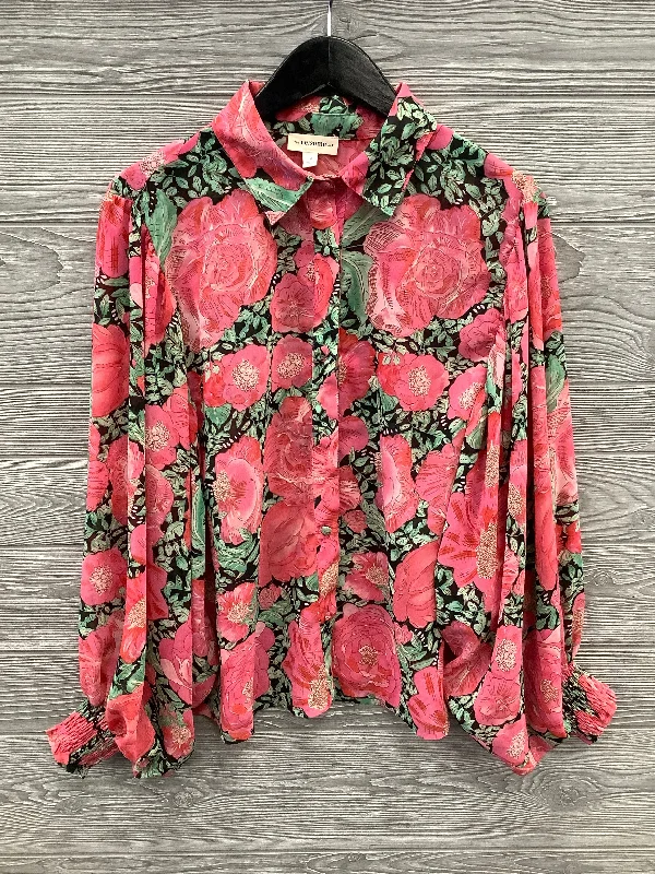 Blouse Long Sleeve By Ee Some  Size: M