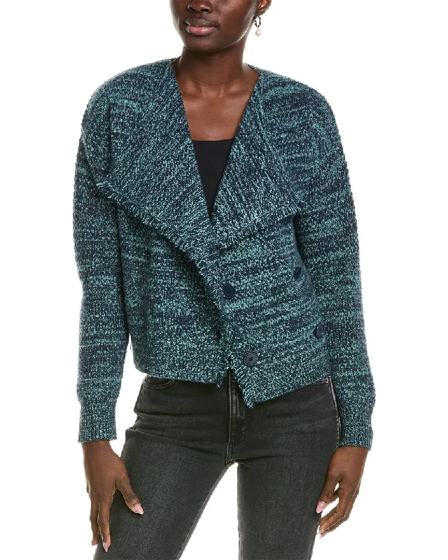 27 Miles Malibu womens  Textured Tweed Stitch Wool & Cashmere-Blend Jacket, xs,